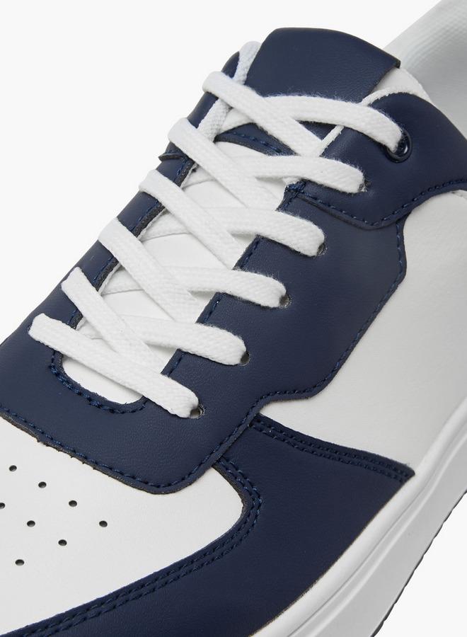 Men Perforated Lace-Up Sneakers