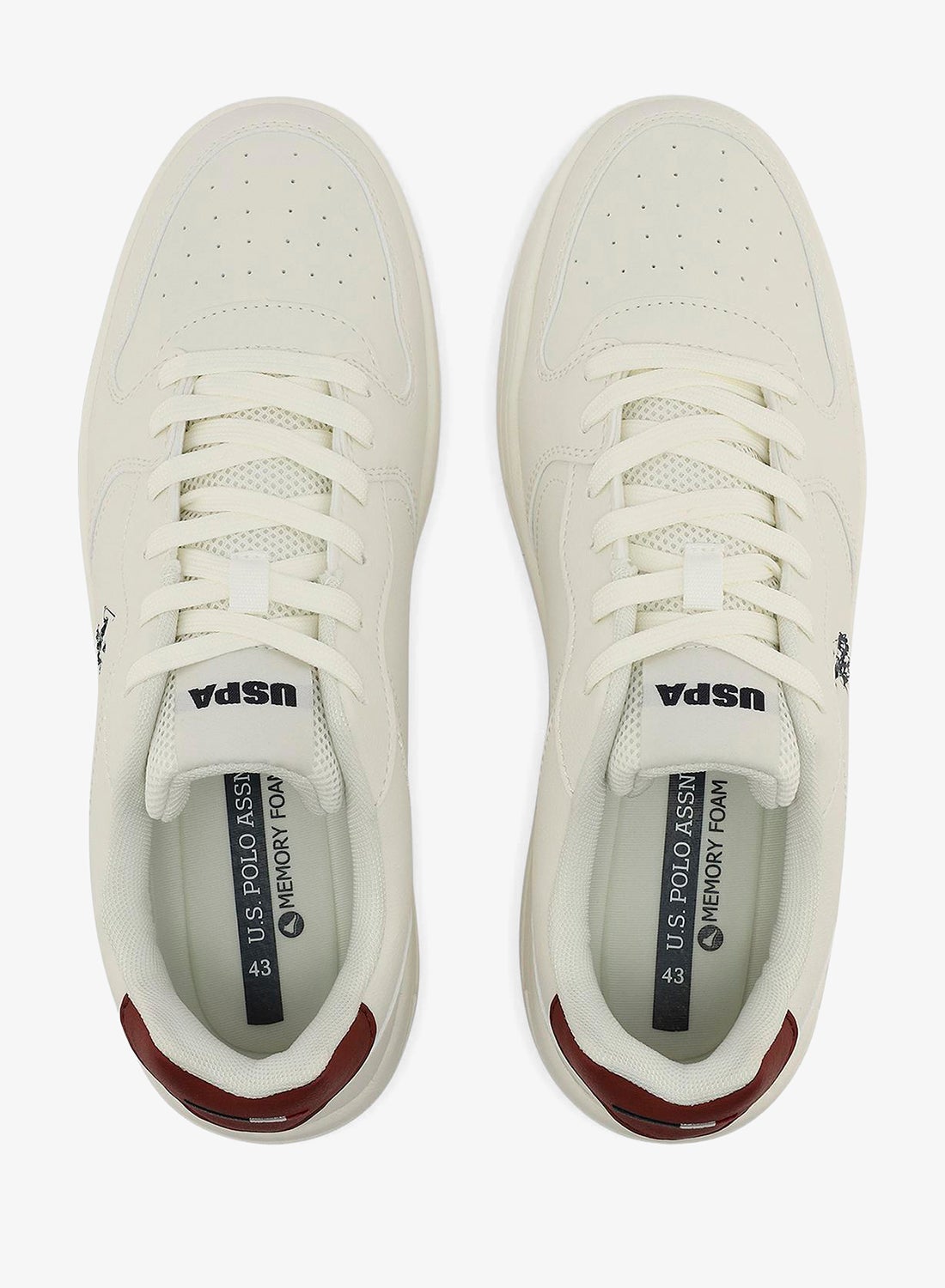 Men's White Sneakers - Lightweight, Breathable and Comfortable Shoes