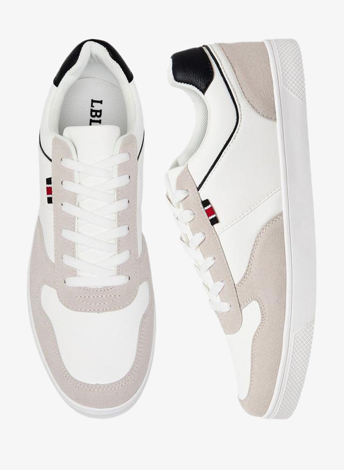 Men Textured Lace-Up Ankle Sneakers