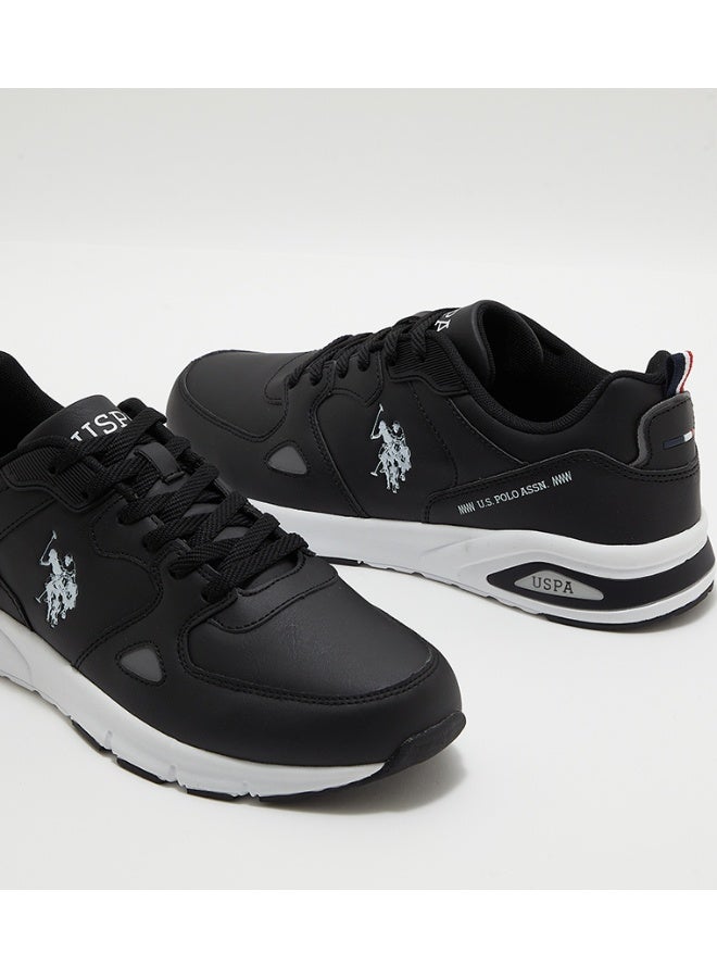 U.S. Polo Assn. Men’s Black VANCE GLB 6FX Sneakers – Premium Casual Sports Shoes for Everyday Style