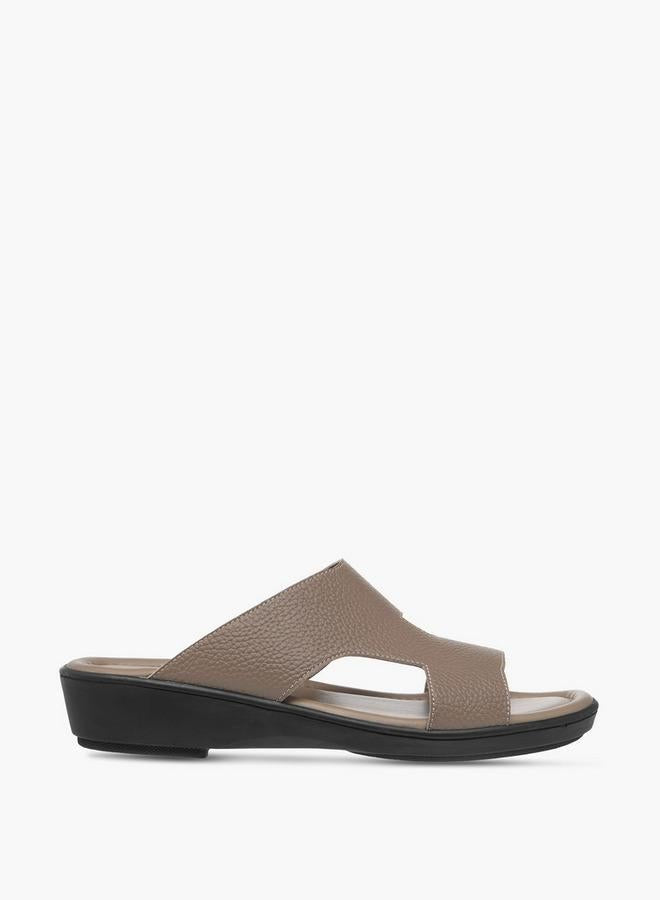 Cutout Detail Slip-On Arabic Sandals