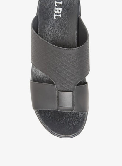 Textured Slip-On Comfort Arabic Sandals