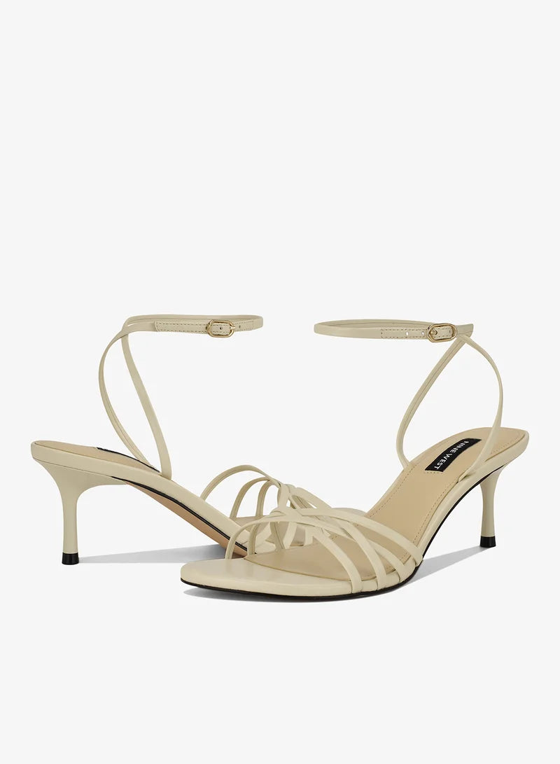 Ankle Strap Mid Heel Sandals