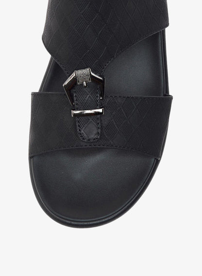 Buckle Accent Slip-On Arabic Sandals