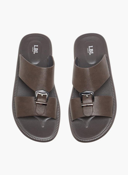 Men Buckle Detail Arabic Sandals