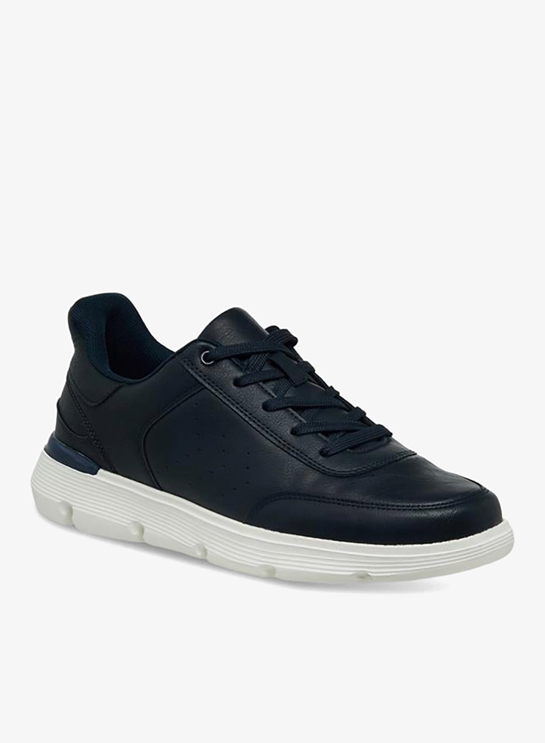 Men Perforated Casual Lace-Up Trainers