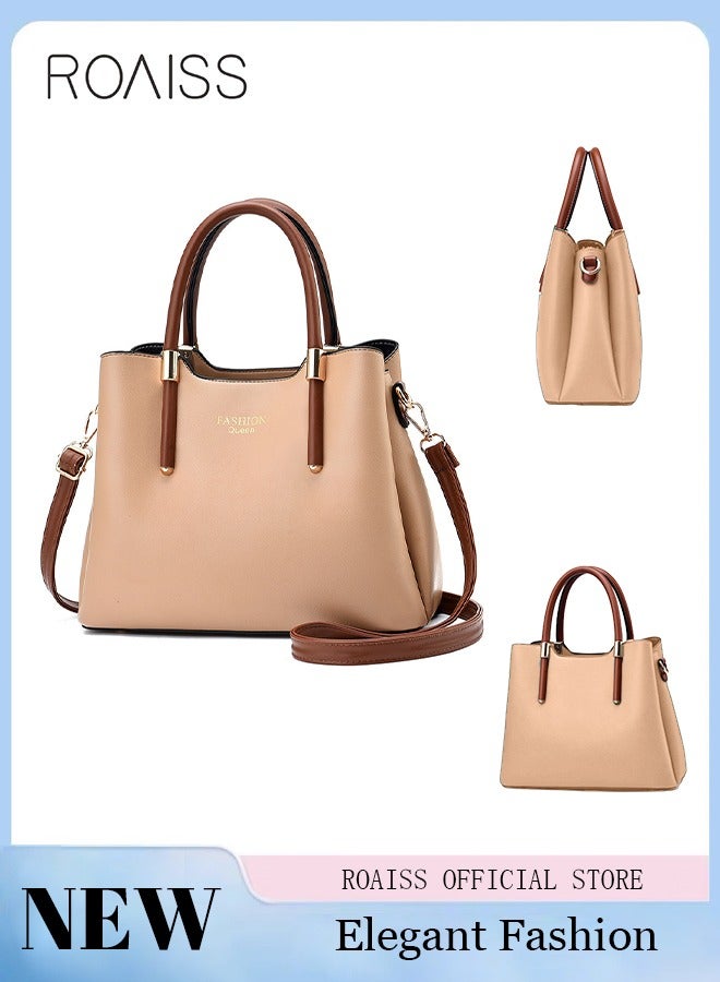 Women's Stylish Handbag with Top Handle and Adjustable Strap
