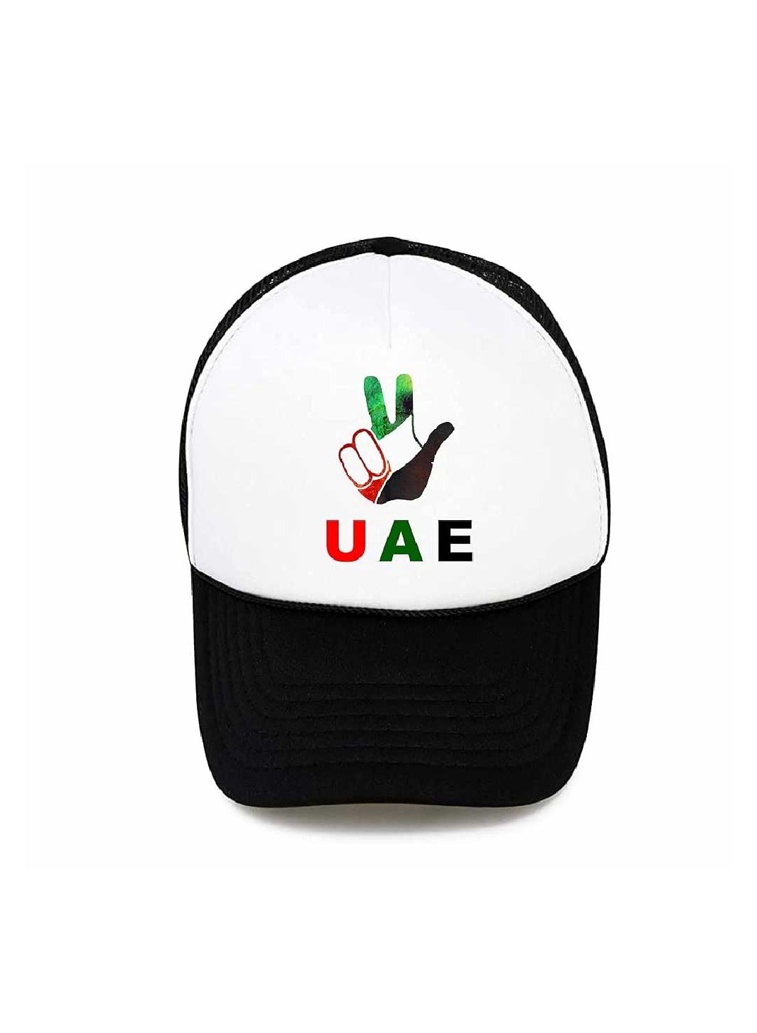 UAE National Day 5-Panel Trucker Cap | Black | Unisex