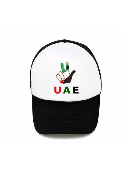 UAE National Day 5-Panel Trucker Cap | Black | Unisex