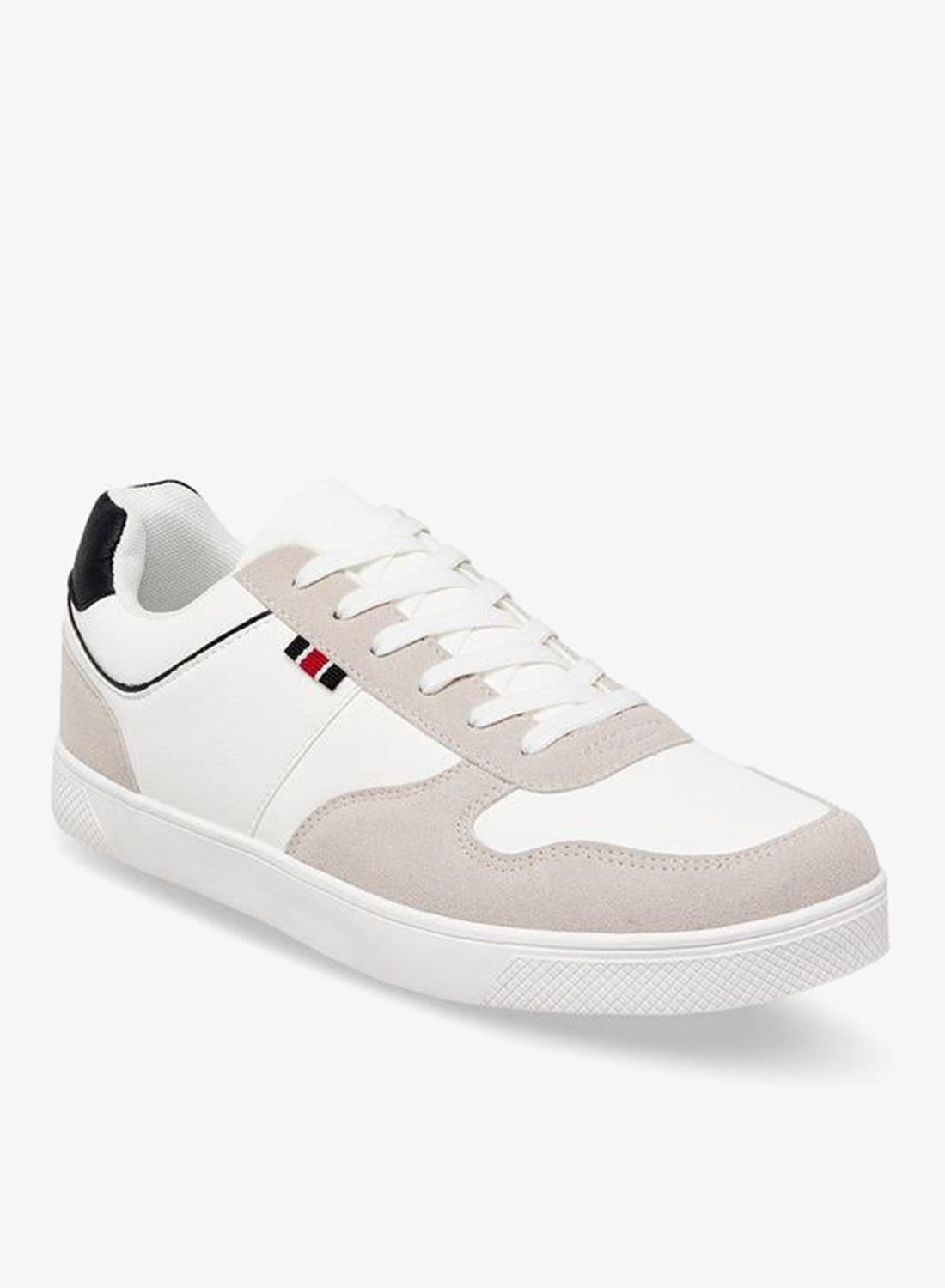 Men Textured Lace-Up Ankle Sneakers