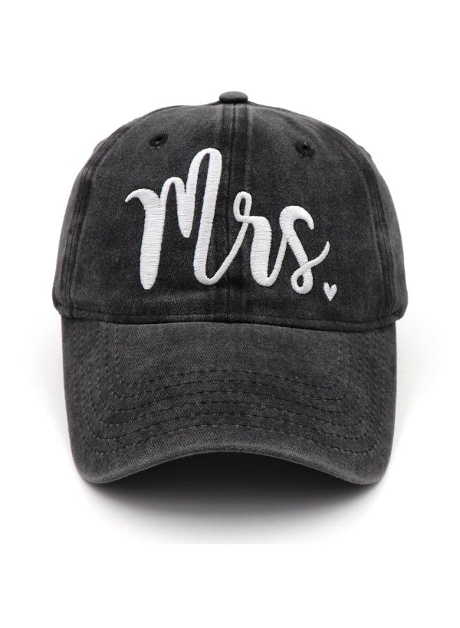 Mr & Mrs Embroidered Baseball Caps | Wedding Gift Set for Couples