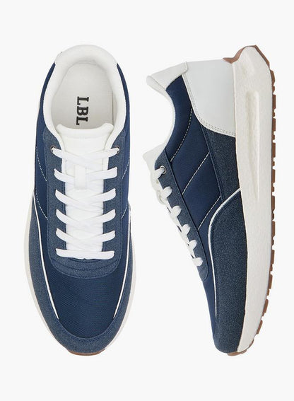 Panelled Sneakers With Lace-Up Closure II