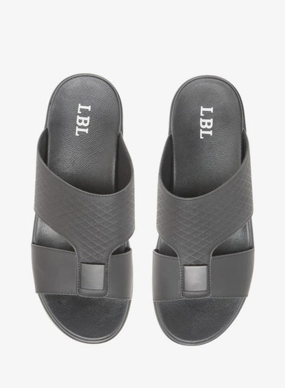 Textured Slip-On Comfort Arabic Sandals