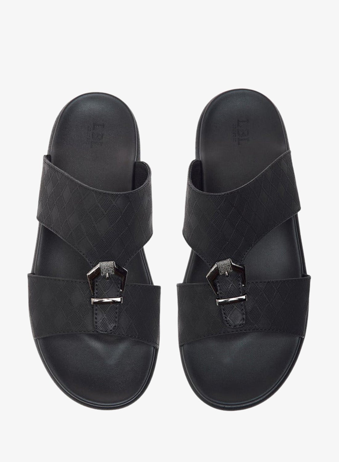 Buckle Accent Slip-On Arabic Sandals
