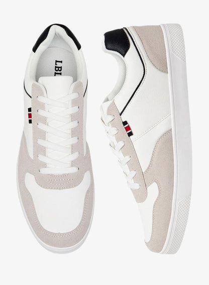 Men Textured Lace-Up Ankle Sneakers