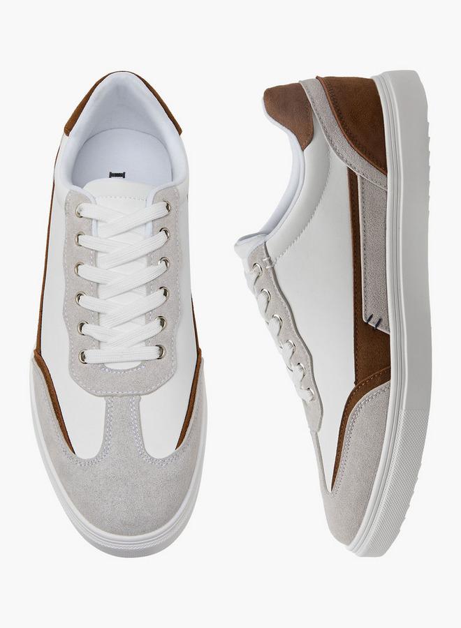 Men Panelled Lace-Up Sneakers II