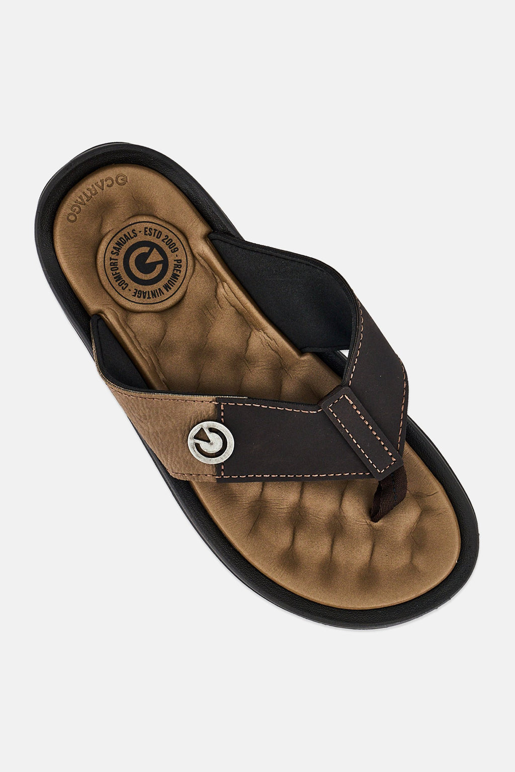 Buy Cartago Men Santorini IV Slip On Slippers, Brown Online