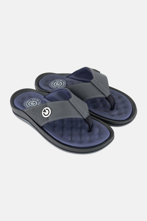 Buy Cartago Men Santorini IV Thong Slip On Slippers, Dark Navy Online