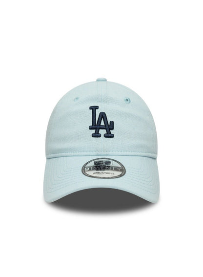 New Era Linen 9TWENTY Los Angeles Dodgers Pebble Navy Cap