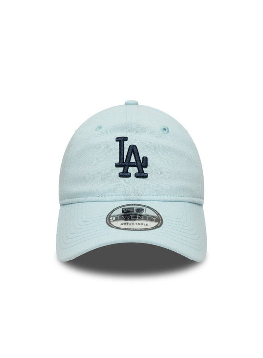 New Era Linen 9TWENTY Los Angeles Dodgers Pebble Navy Cap