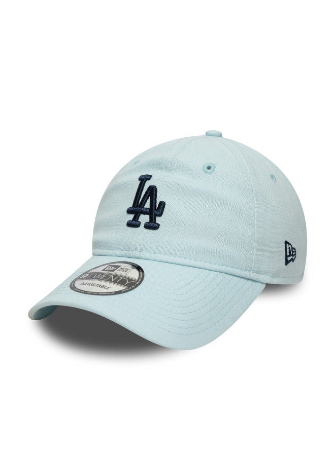 New Era Linen 9TWENTY Los Angeles Dodgers Pebble Navy Cap