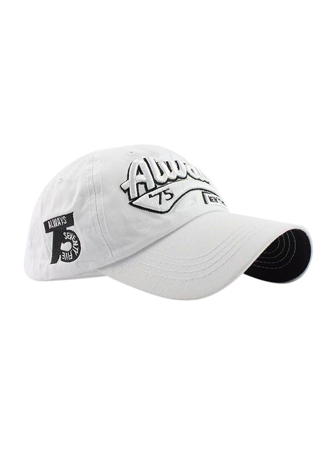 Snapback Closure Baseball Cap | White | Unisex