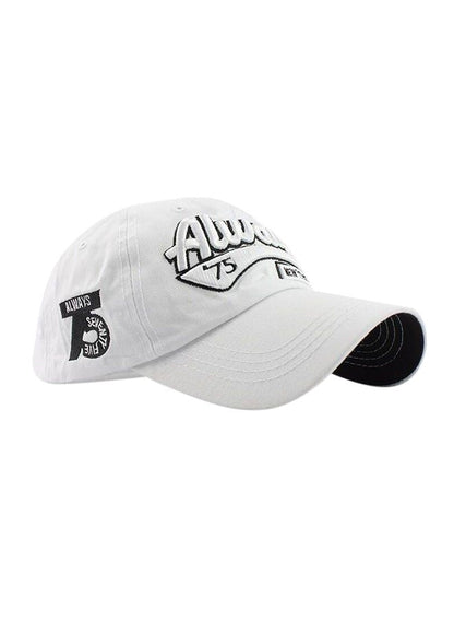 Snapback Closure Baseball Cap | White | Unisex