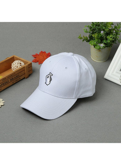 Flat Brim Hip Hop Baseball Cap | White | Unisex