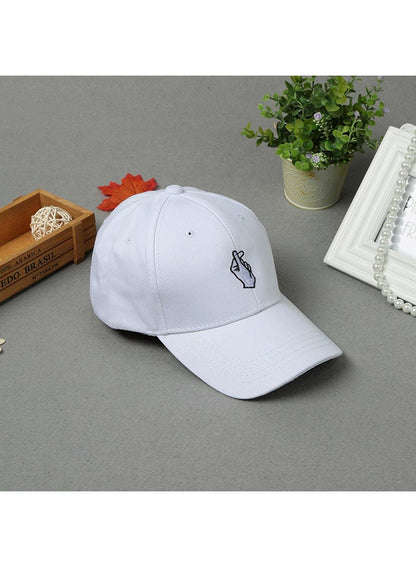 Flat Brim Hip Hop Baseball Cap | White | Unisex