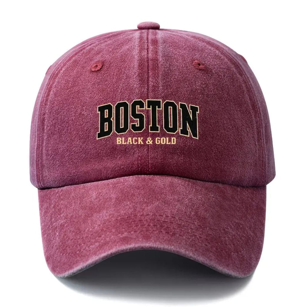 Boston Black & Gold Baseball Cap