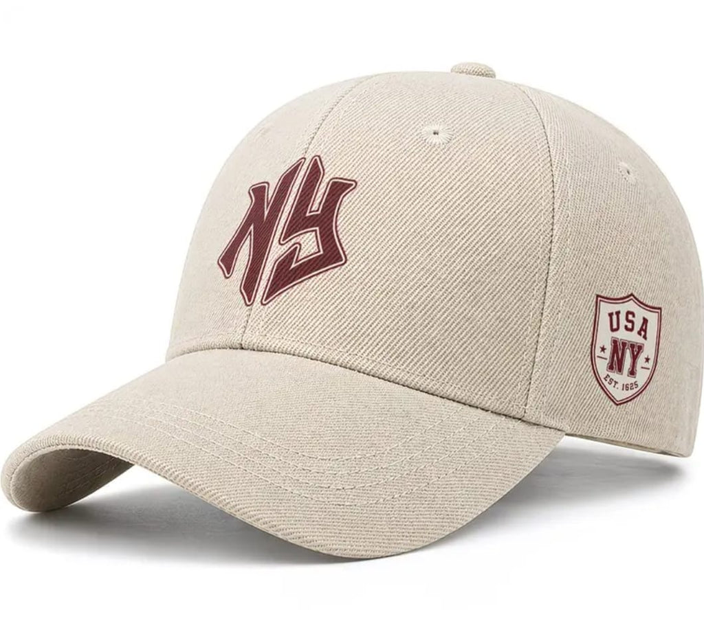 NY Baseball Cap – Beige