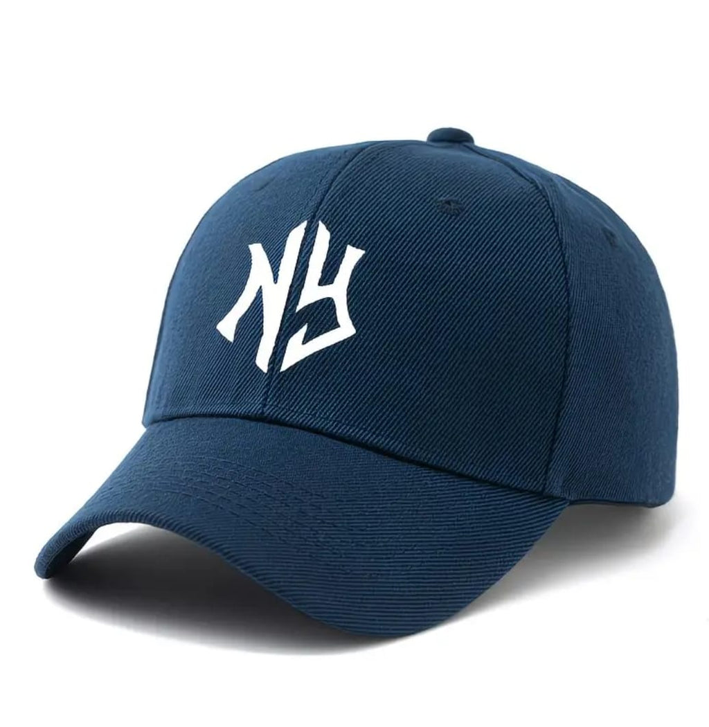 NY Gothic Embroidery Structured Cap – Navy Blue
