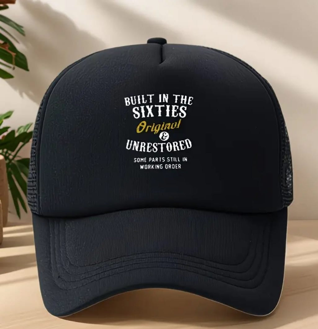 Built in the Sixties Trucker Cap – Original & Unrestored (Black)