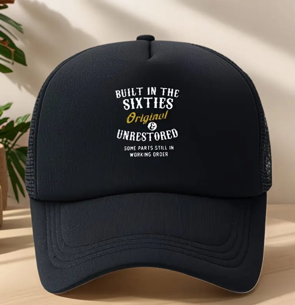 Built in the Sixties Trucker Cap – Original & Unrestored (Black)
