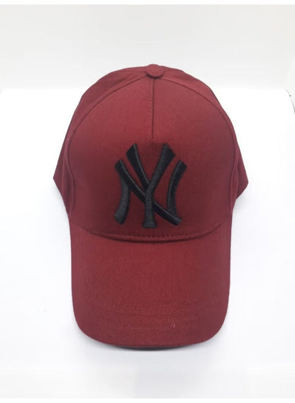 New York Yankees Embroidered Cap | Burgundy & Black | Unisex