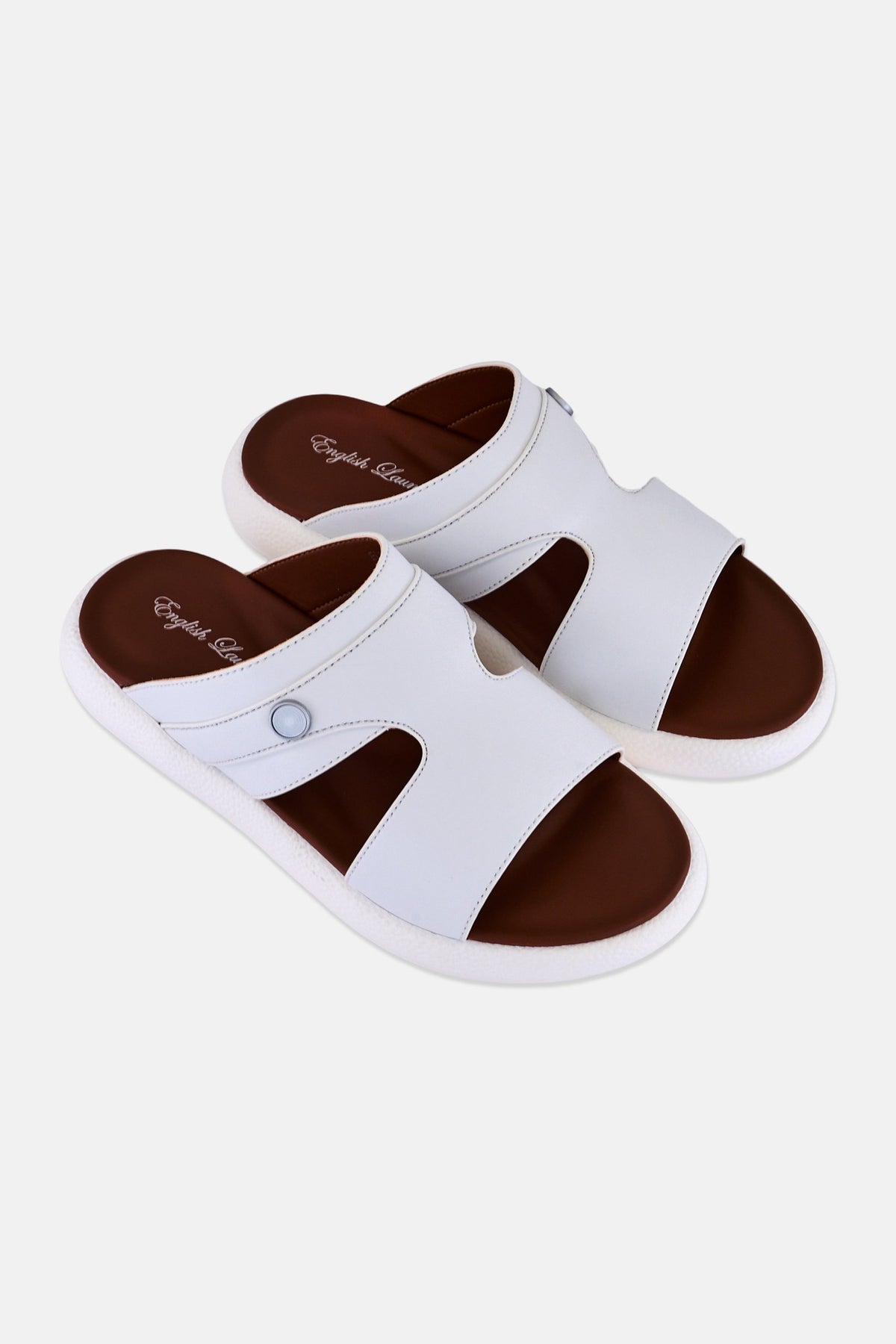 Men's Slip-On Arabic Sandals – White