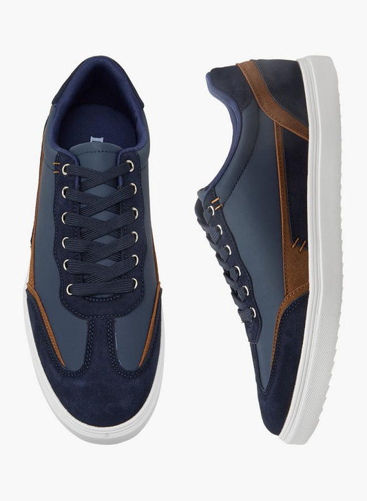 Men Panelled Lace-Up Sneakers III
