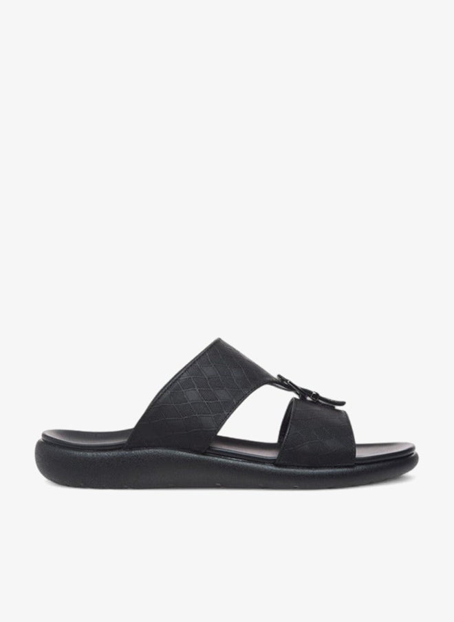 Buckle Accent Slip-On Arabic Sandals