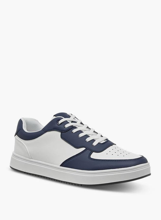 Men Perforated Lace-Up Sneakers