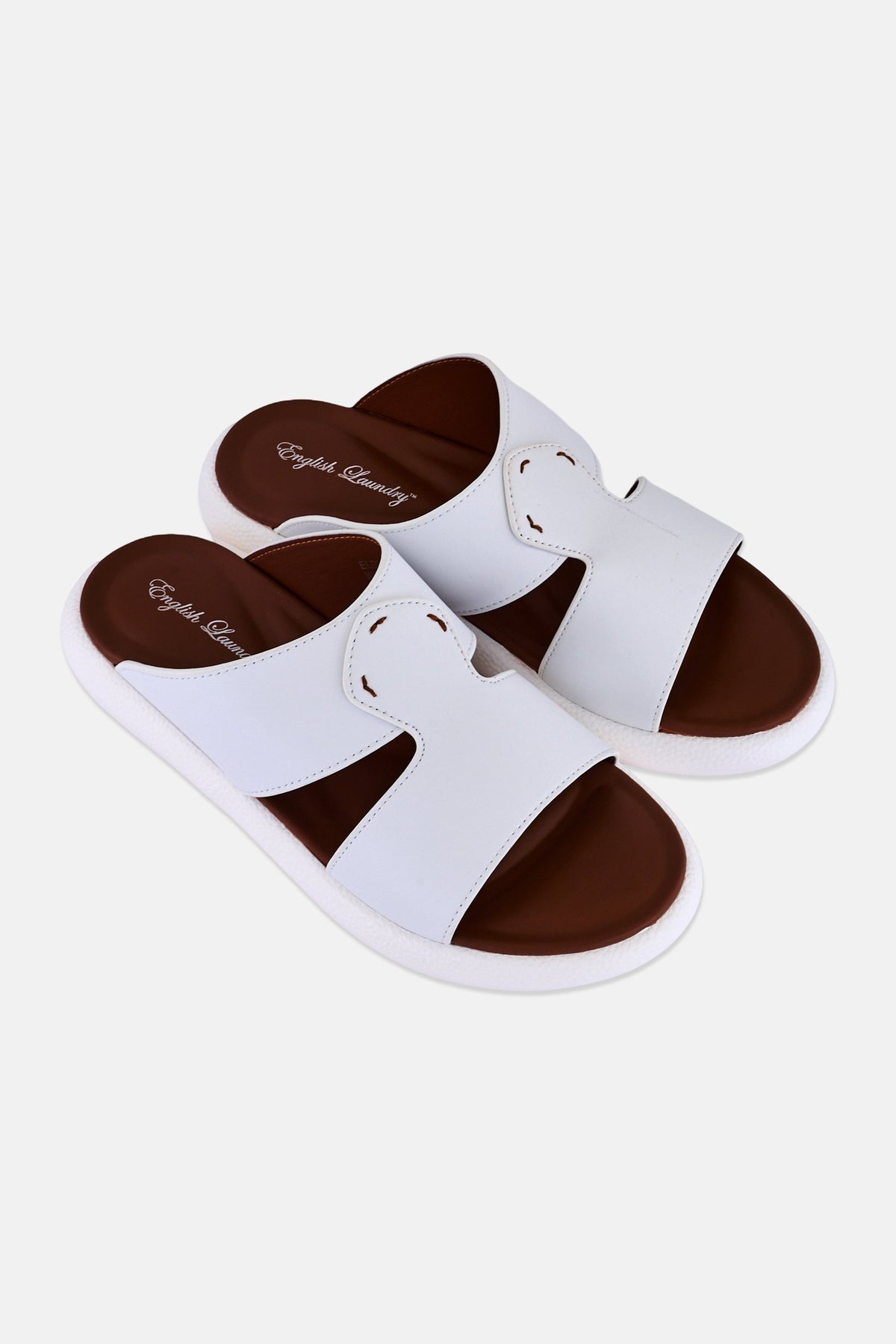Men's Slip-On Arabic Sandals – White