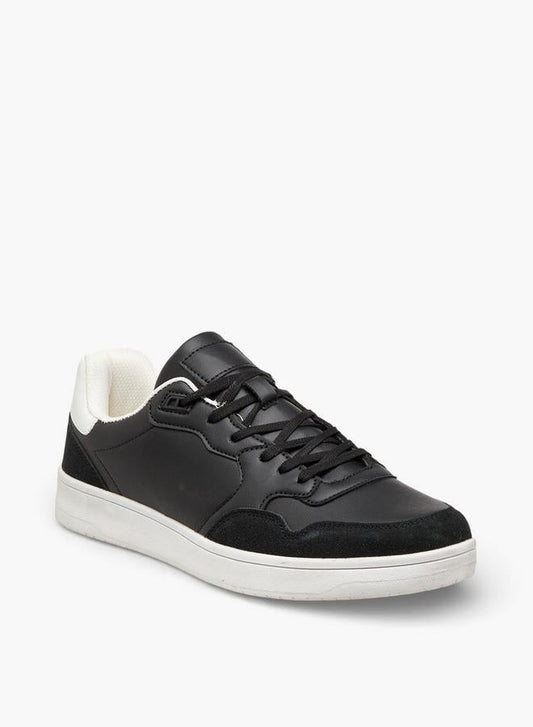 Men Panelled Lace-Up Sneakers - Smart Casual