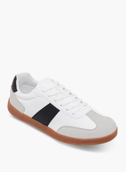 Men Panelled Lace-Up Ankle Sneakers