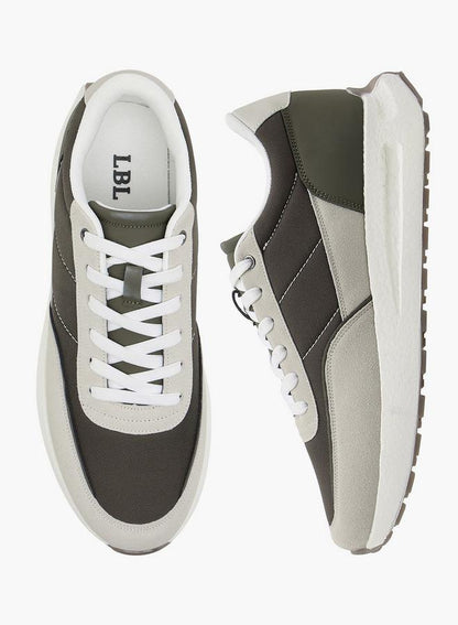 Panelled Sneakers With Lace-Up Closure