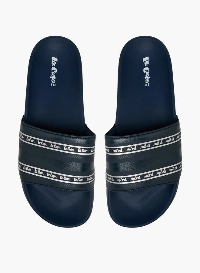 Lee Cooper Men Logo Print Slides