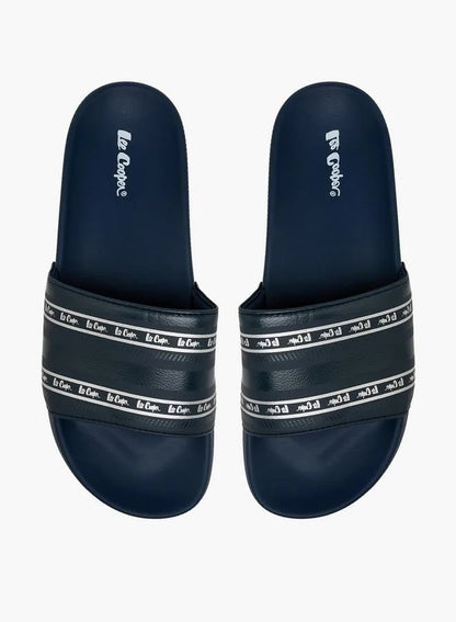 Lee Cooper Men Logo Print Slides