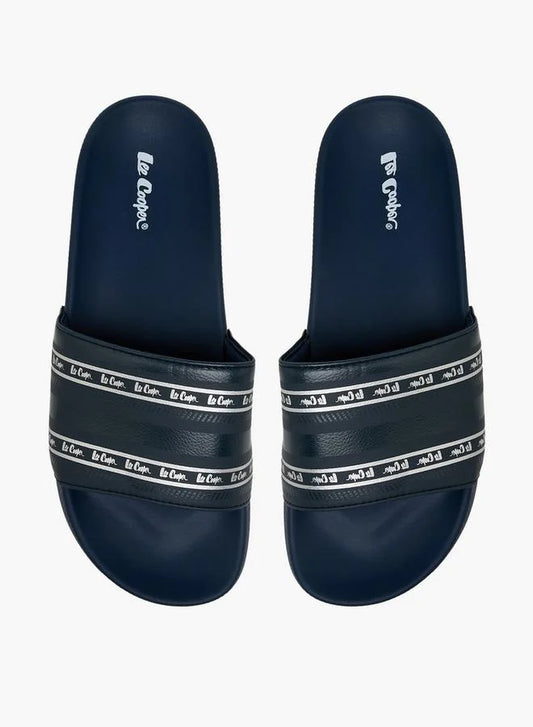 Lee Cooper Men Logo Print Slides