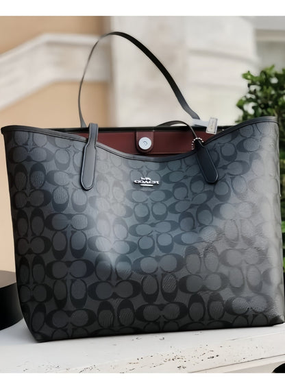 Iconic Printed City Tote Bag — Large Capacity