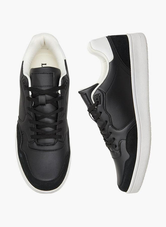 Men Panelled Lace-Up Sneakers - Smart Casual