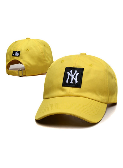 New Era MLB New York Yankees Yellow Dad Hat – Black Patch & White NY Logo