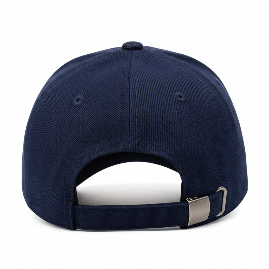 NY Baseball Cap Navy – back view with adjustable strap